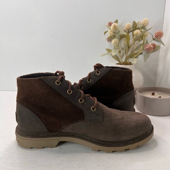 Sorel Carson Chukka Waterproof Boot Blackend Brown/Khaki NM4985-205 Men 10 - Picture 7 of 9